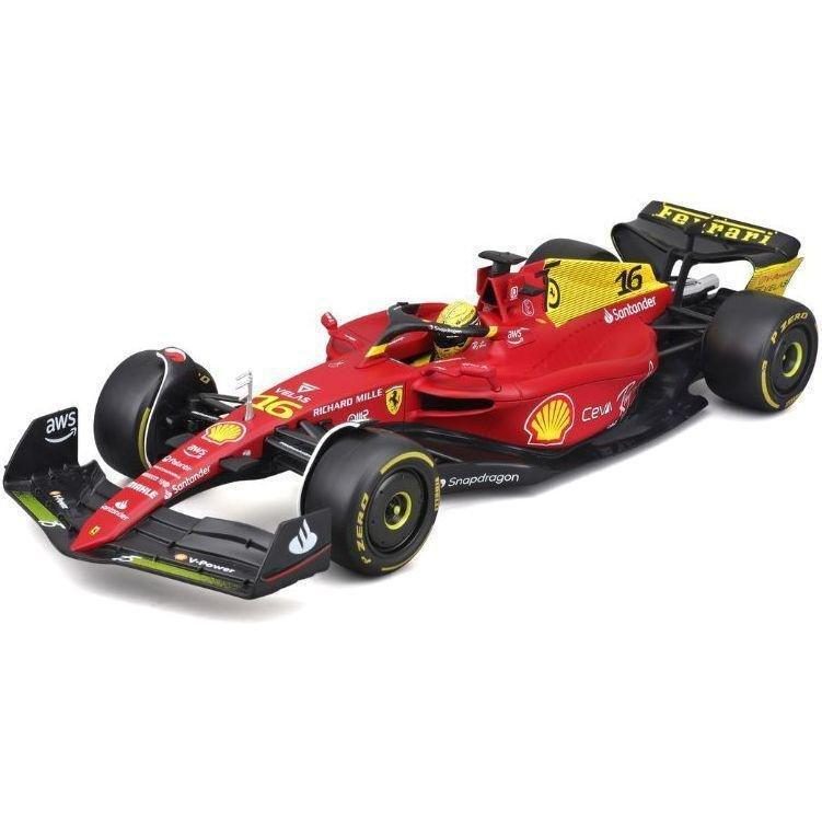 Bburago Formula Racing Charles Leclerc #16 with Ferrari F1-75 Giallo Modena 2nd Place In Italin Grand Prix F1 2022 Die-Cast Model Car 1:18 Scale, , medium