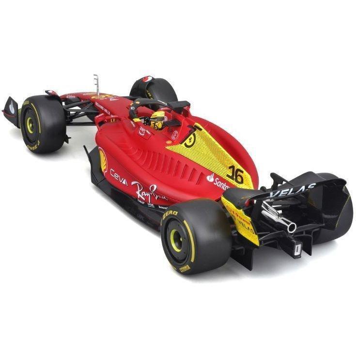 Bburago Formula Racing Charles Leclerc #16 with Ferrari F1-75 Giallo Modena 2nd Place In Italin Grand Prix F1 2022 Die-Cast Model Car 1:18 Scale, , large image number 6