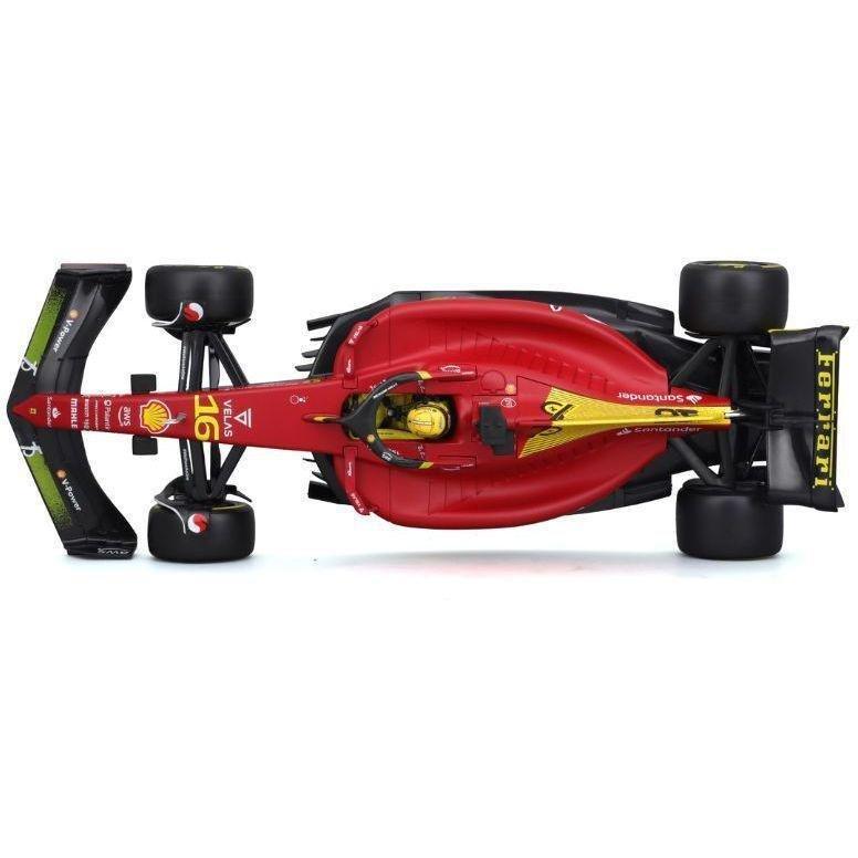 Bburago Formula Racing Charles Leclerc #16 with Ferrari F1-75 Giallo Modena 2nd Place In Italin Grand Prix F1 2022 Die-Cast Model Car 1:18 Scale, , large image number 7
