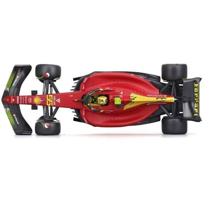Bburago Formula Racing Carlos Sainz Jr. #55 with Ferrari F1-75 Giallo Modena 4th Place In Italin Grand Prix F1 2022 Die-Cast Model Car 1:18 Scale, , large image number 7
