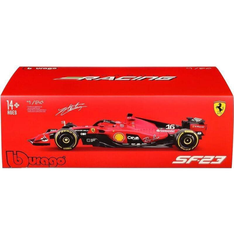 Bburago Formula Racing Ferrari Sf-23 Charles Leclerc #16 F1 World Championship 2023 Die-Cast Model Car 1:24 Scale, , large image number 1