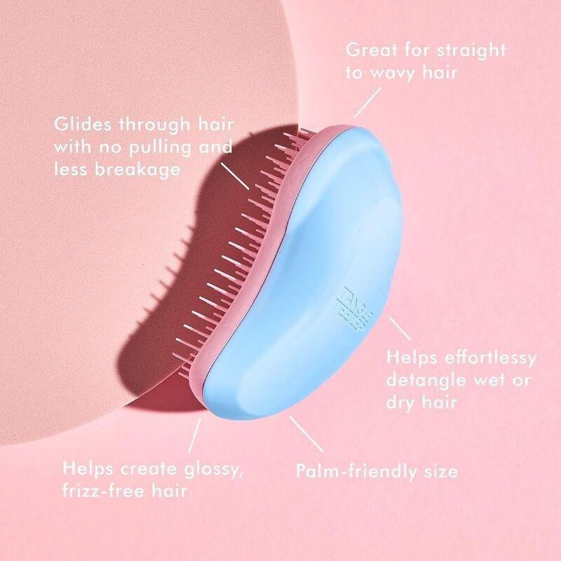 Tangle Teezer The Original Wet And Dry Detangling Hairbrush - Blue & Light Pink, , large image number 2