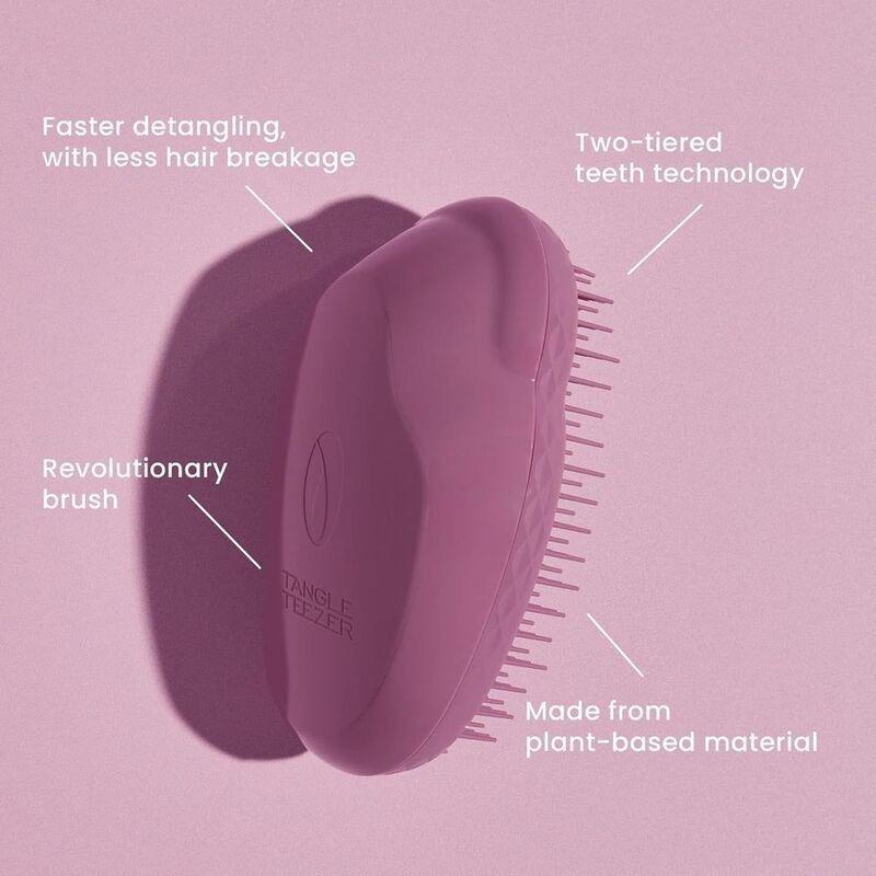 Tangle Teezer The Original Plant Based Original Straight-Curly Detangling Hairbrush - Earthy Purple, , large image number 3