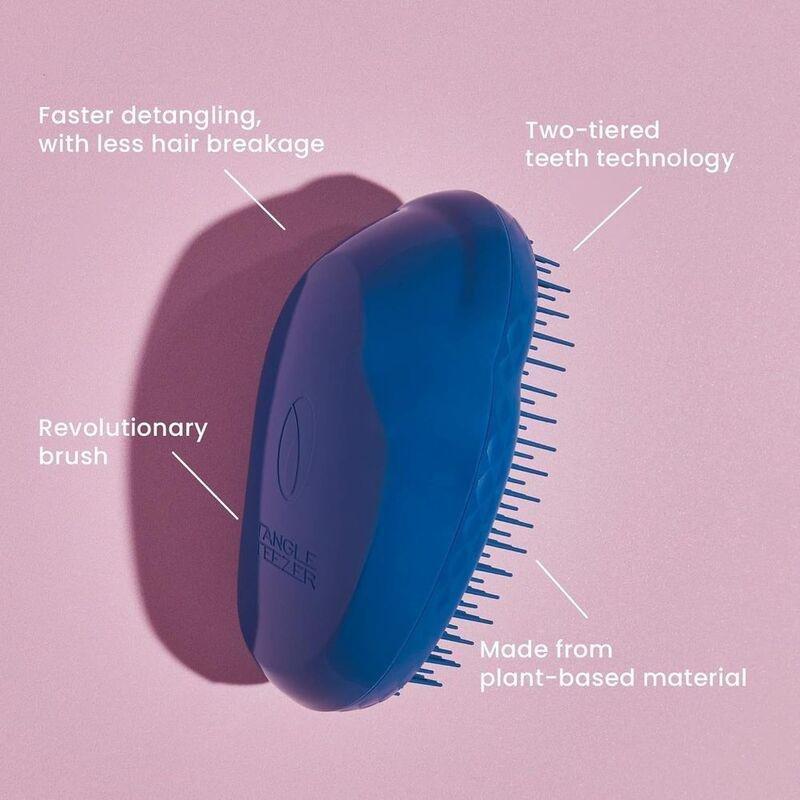 Tangle Teezer The Original Plant Based Original Straight-Curly Detangling Hairbrush - Deep Sea Blue, , large image number 1