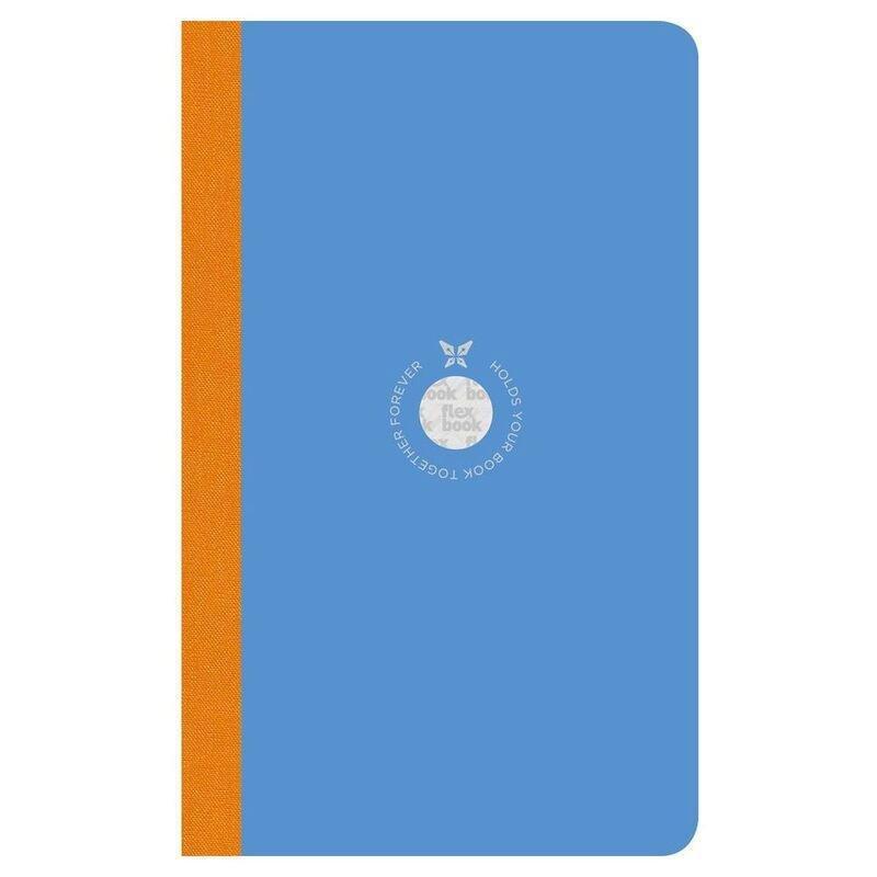 Flexbook Smartbook Ruled A5 Notebook - Medium - Blue Cover/Orange Spine (13 x 21 cm), , large image number 0