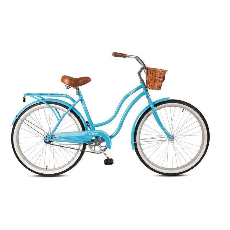 Spinn Charm 1 Step Thru Pastel Blue Women's Bike, , large image number 0