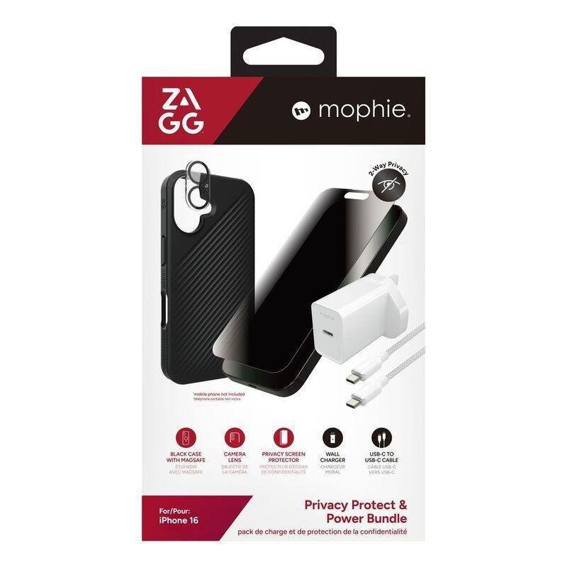 Zagg Luxesnap/ IS Privacy/ Glass Elite Camera/ Cable & Power Bundle for iPhone 16, , large image number 1