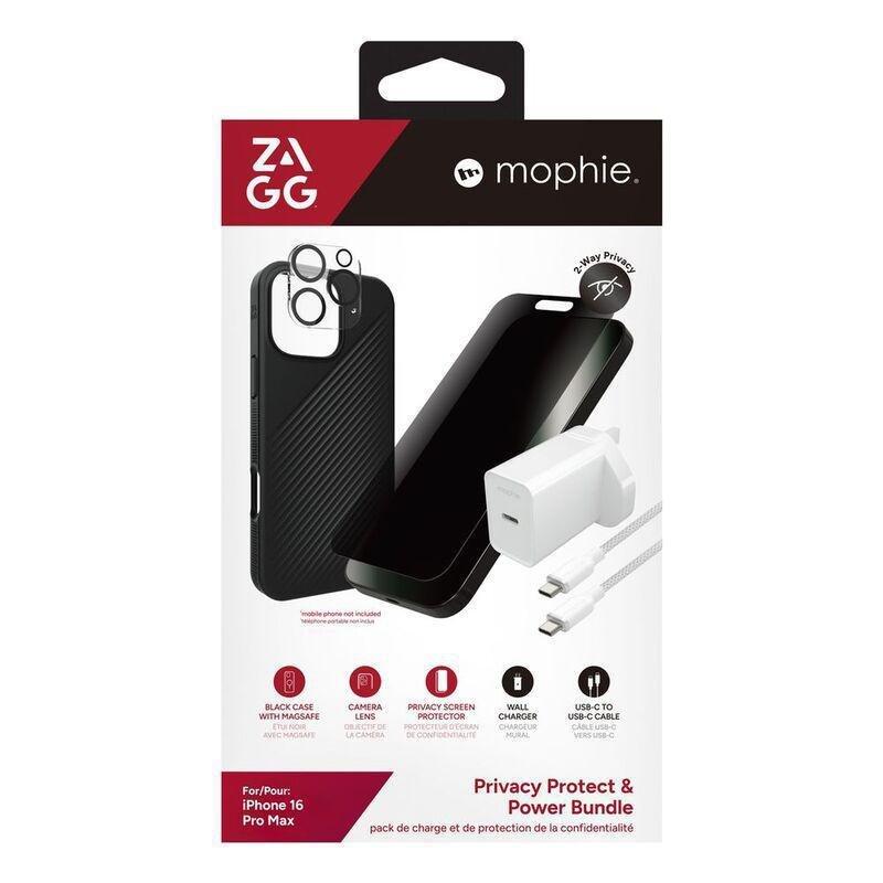Zagg Luxesnap/ IS Privacy/ Glass Elite Camera/ Cable & Power Bundle for iPhone 16 Pro Max, , large image number 1