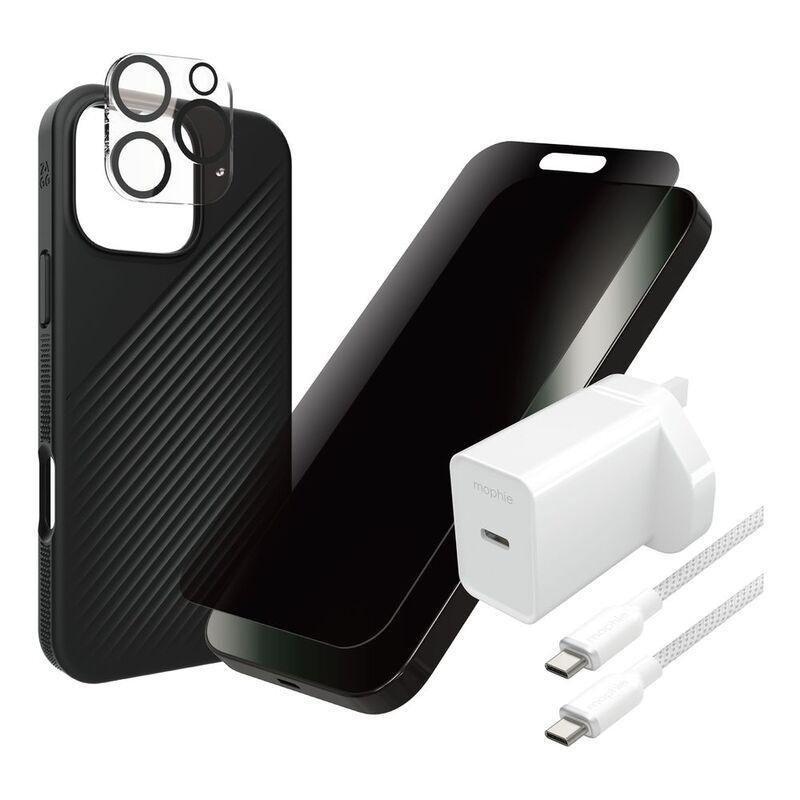 Zagg Luxesnap/ IS Privacy/ Glass Elite Camera/ Cable & Power Bundle for iPhone 16 Pro Max, , large image number 2