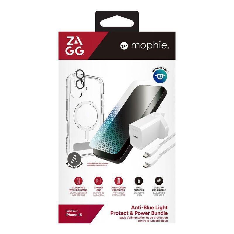 Zagg Crystal Palace Litesnap/ Glass Eliteprivacy/ Glasselite Anti Glare Camera/ Cable & Power Bundle for iPhone 16 Pro Max, , large image number 1