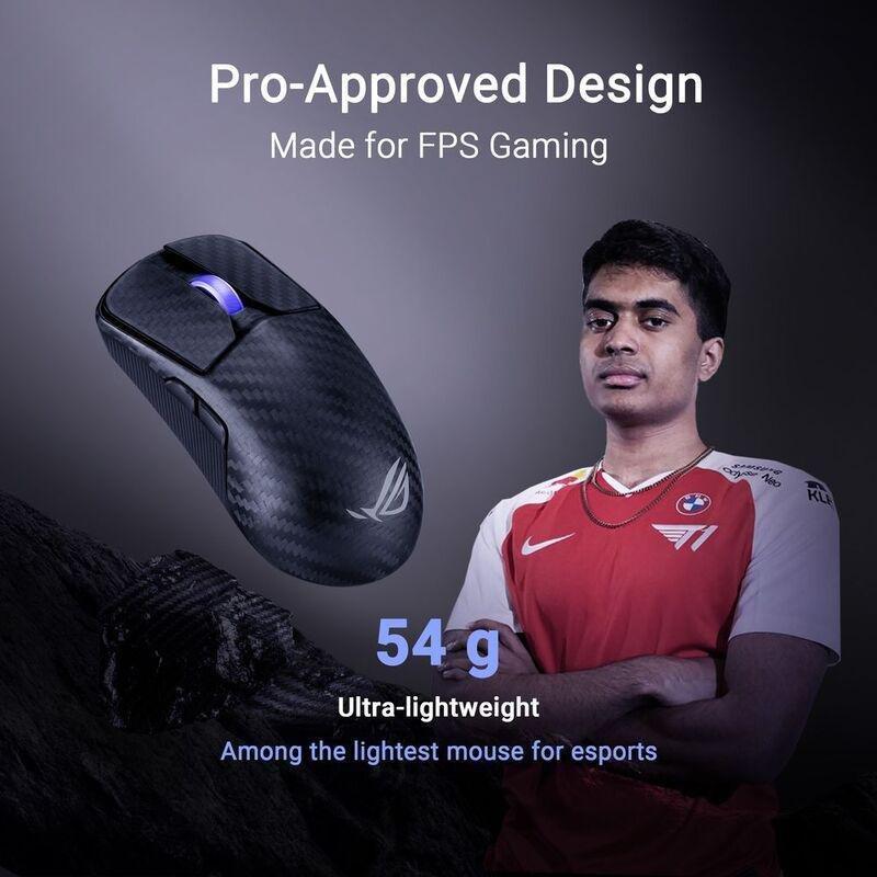 ASUS P718 ROG Harpe Ace Carbon Fiber Extreme Gaming Mouse - Black, , large image number 2