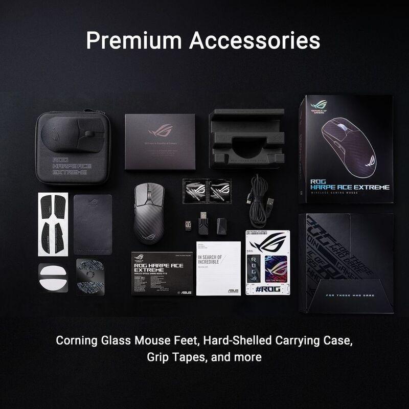 ASUS P718 ROG Harpe Ace Carbon Fiber Extreme Gaming Mouse - Black, , large image number 6