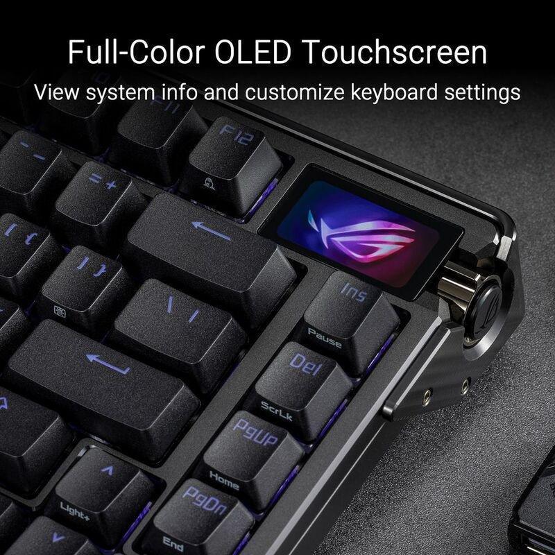 ASUS M702 Azoth Extreme ABS Keycaps/ NX Snow Switch Gaming Keyboard - Black (Arabic/English), , large image number 3