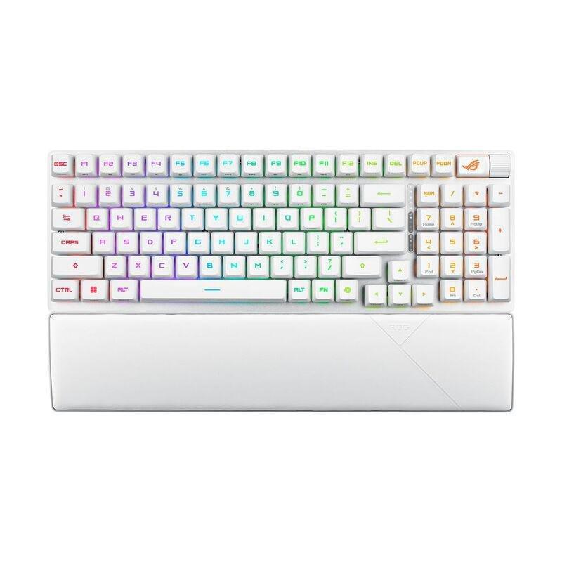 ASUS X902 Scope II 96 RX Wireless ABS Keycaps Gaming Keyboard - White (Arabic Layout), , large image number 0
