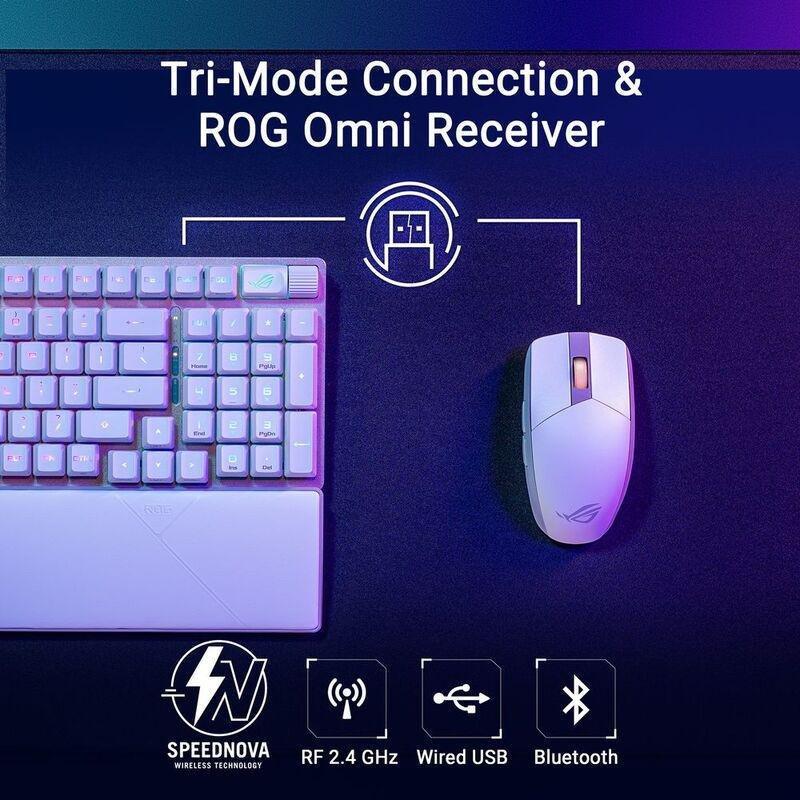 ASUS X902 Scope II 96 RX Wireless ABS Keycaps Gaming Keyboard - White (Arabic Layout), , large image number 3