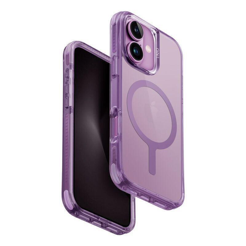 UNIQ Hybrid iPhone 16 (2024) Case 6.1 Magclick Charging Combat - Grape Pink (Grape Pink), , large image number 1