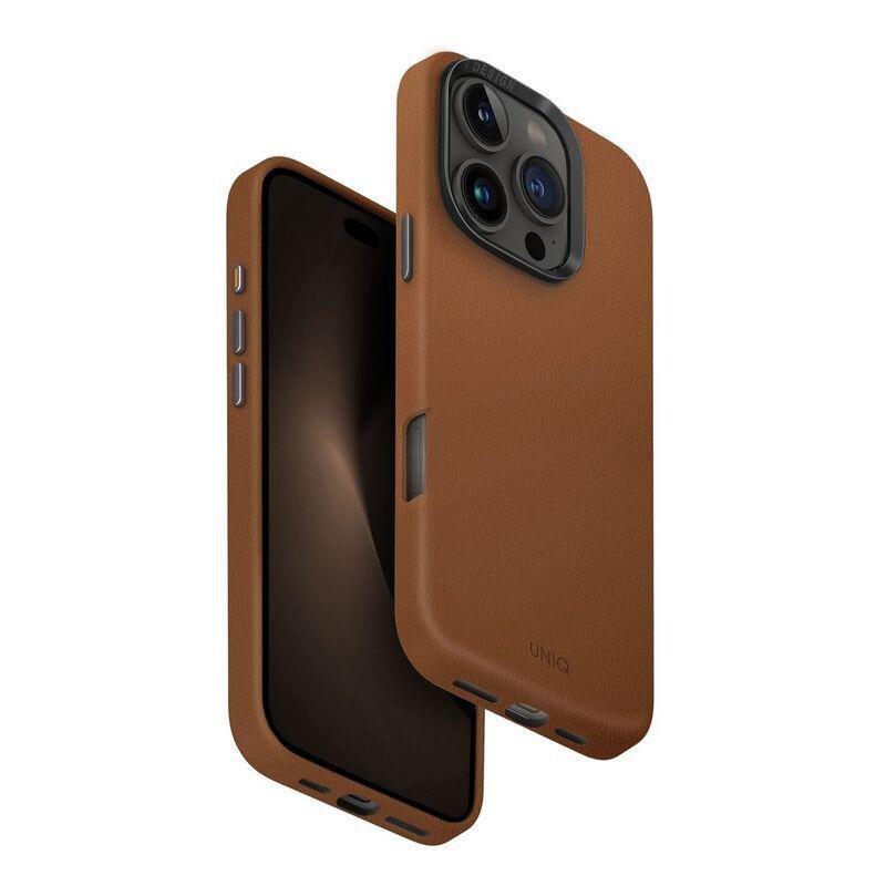 UNIQ Hybrid iPhone 16 Pro (2024) Case 6.3 Magclick Magclick Charging Lyden - Caramel (Caramel), , large image number 0