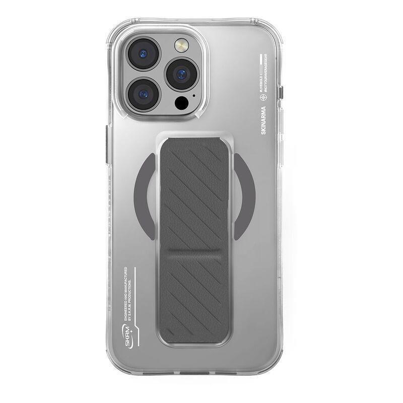 SkinArma iPhone 16 Pro Max 6.9 (2024) Case Axon (Mag-Charge + Grip-Stand) Titanium, , large image number 1