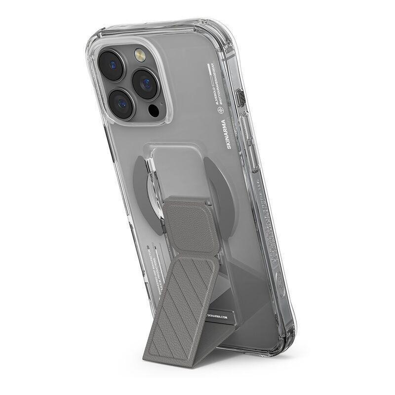 SkinArma iPhone 16 Pro Max 6.9 (2024) Case Axon (Mag-Charge + Grip-Stand) Titanium, , large image number 2
