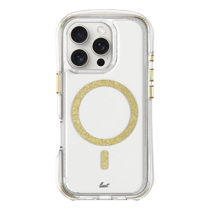LAUT Aero Sparkle Case For iPhone 16 Pro Max - Crystal Gold, , medium