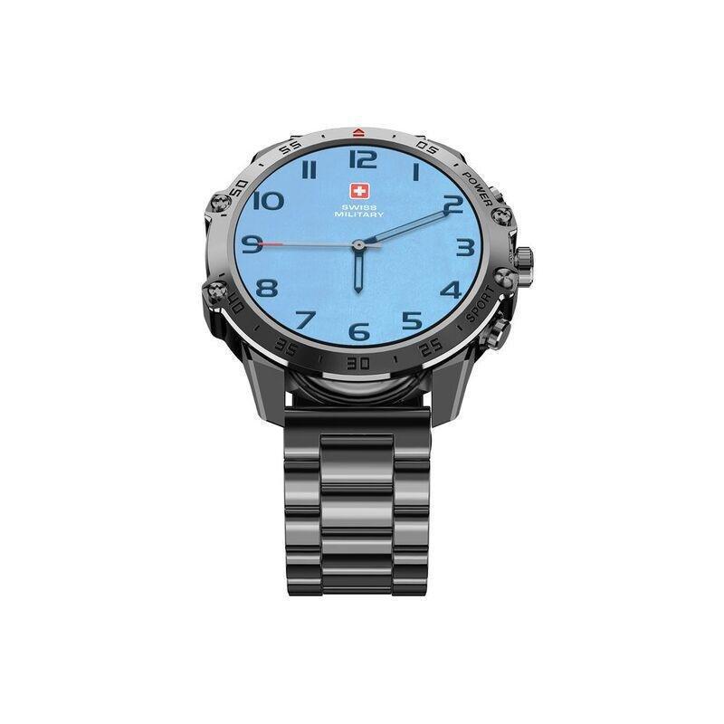 Swiss Military DOM5 Smartwatch With Gun Metal Strap, , medium