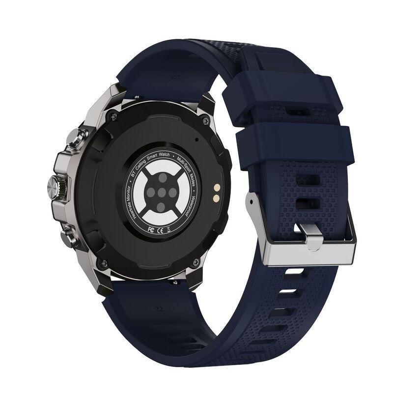 Swiss Military DOM5 Smartwatch With Blue Silicon Strap, , large image number 2