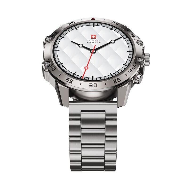 Swiss Military DOM5 Smartwatch With Silver Metal Strap, , large image number 0
