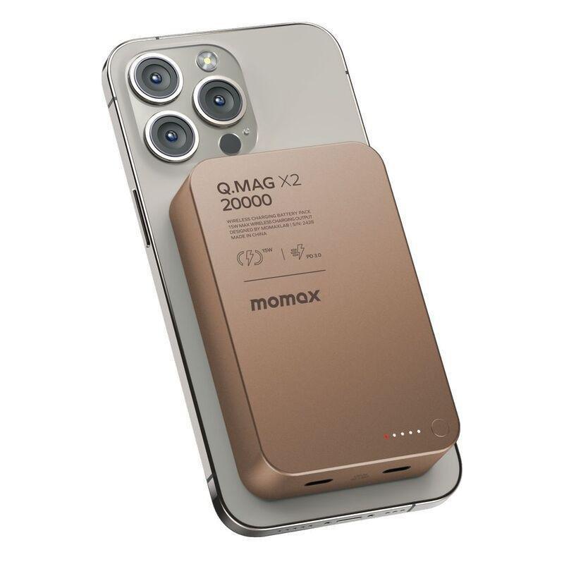 Momax Q.Mag X2 20000Mah Gen2 Magsafe Wireless Power Bank - Rose Gold, , large image number 1