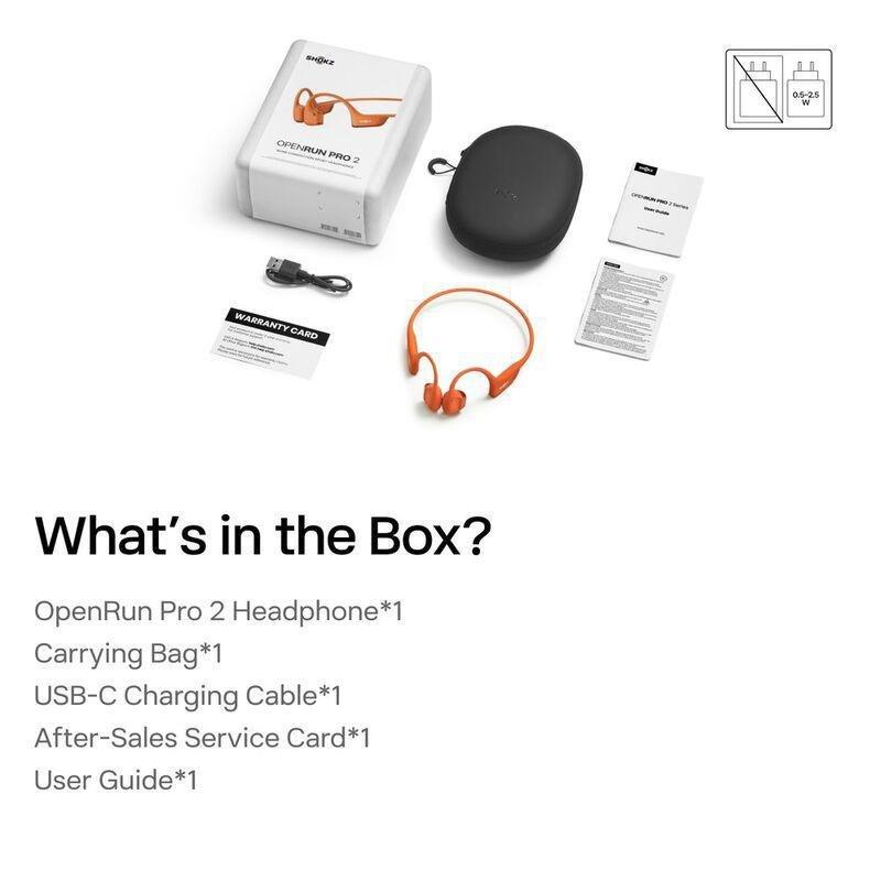 Shokz Openrun Pro 2 Wireless Open-Ear Bone Conduction Earphones - Orange, , large image number 4