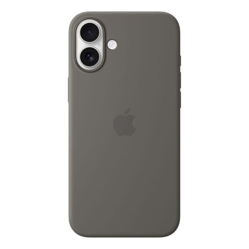 Apple iPhone 16 Plus Silicone Case with MagSafe - Stone Gray, , medium