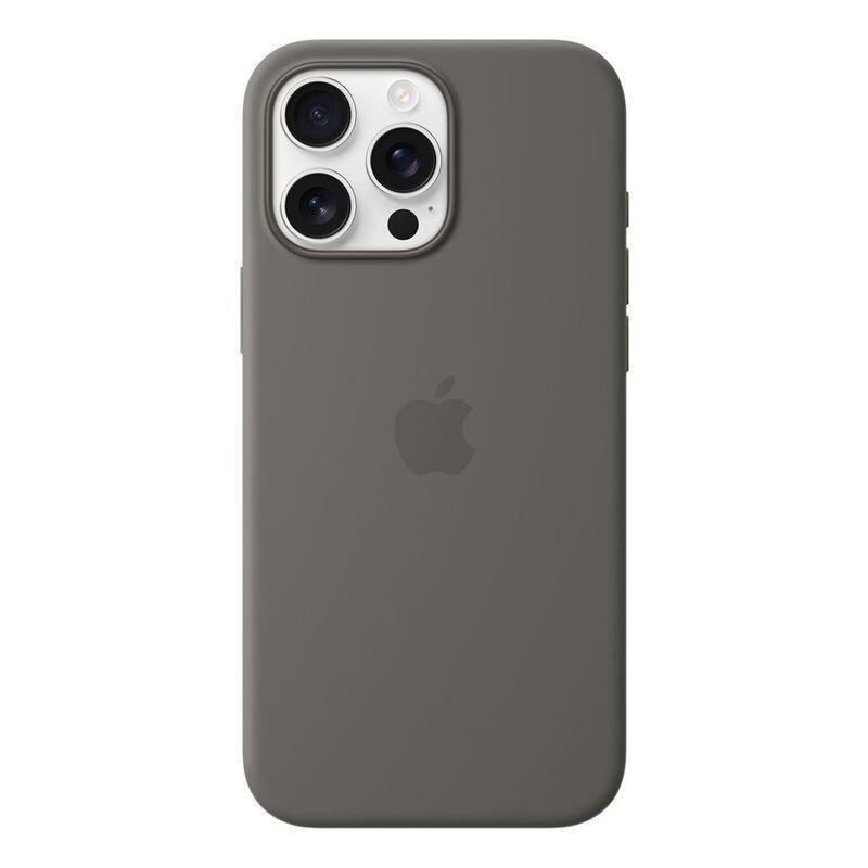 Apple iPhone 16 Pro Max Silicone Case with MagSafe - Stone Gray, , medium
