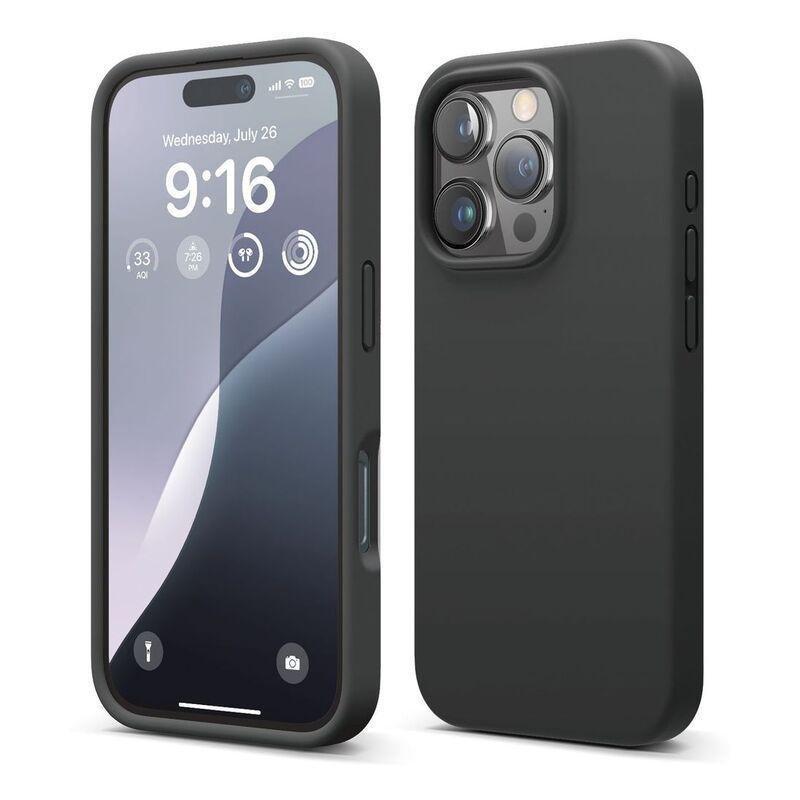 Elago Magnetic Silicone case for iPhone 16 Pro - Black, , medium