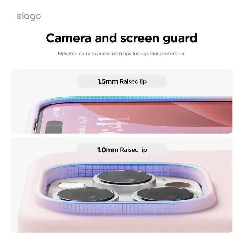 Elago Magnetic Silicone case for iPhone 16 Pro - Lovely Pink, , large image number 2