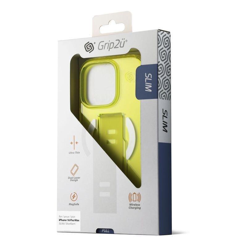 Grip2u SLIM MagSafe Case for iPhone 16 Pro Max- Sherbert, , large image number 2