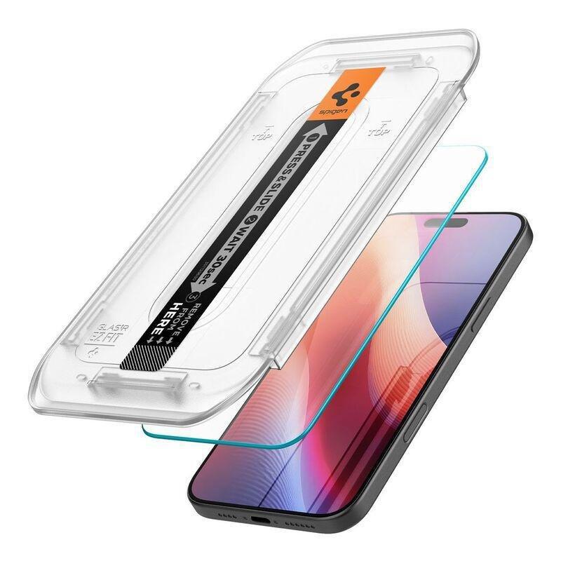 Spigen iPhone 16 Pro Glas.tR EZ Fit HD Screen Protector, , large image number 0