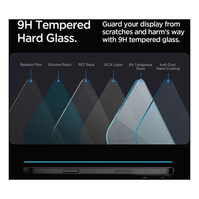 Spigen iPhone 16 Pro Glas.tR EZ Fit HD Screen Protector, , large image number 3