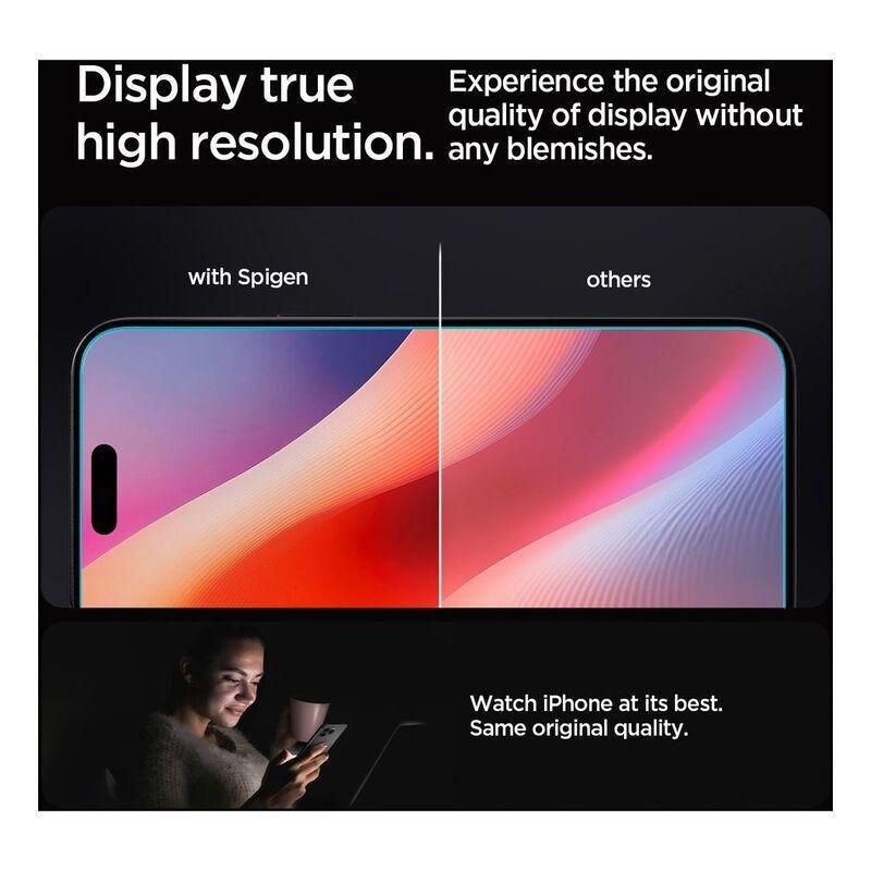 Spigen iPhone 16 Pro Glas.tR EZ Fit HD Screen Protector, , large image number 4