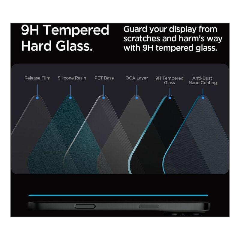 Spigen iPhone 16 Pro Glas.tR EZ Fit HD Privacy Screen Protector, , large image number 3