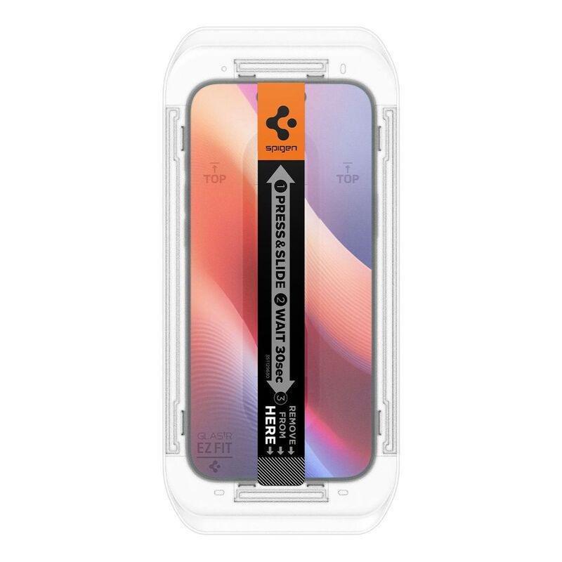 Spigen iPhone 16 Pro Glas.tR EZ Fit HD Privacy Screen Protector, , large image number 7