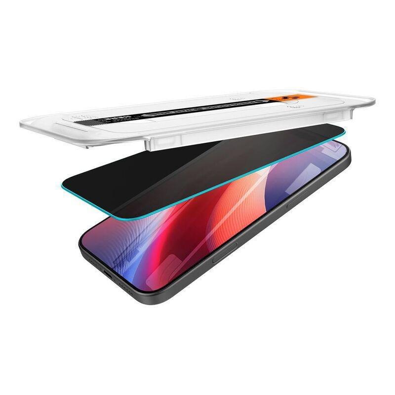 Spigen iPhone 16 Pro Glas.tR EZ Fit HD Privacy Screen Protector, , large image number 9