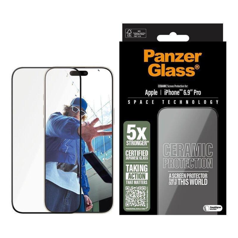 Panzer Glass iPhone 16 Pro Max Screen Protector - Ultra Wide Fit - Ceramic, , large image number 2