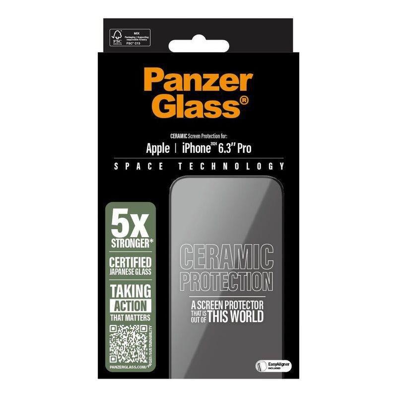 Panzer Glass iPhone 16 Pro Screen Protector - Ultra Wide Fit - Ceramic, , large image number 3