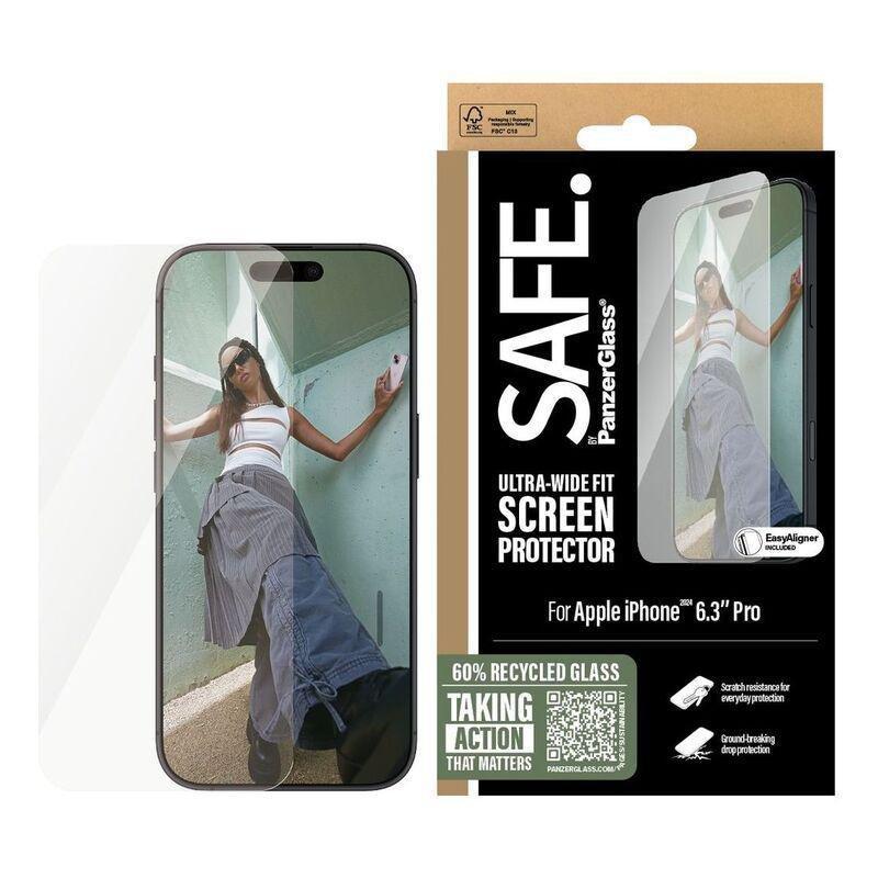 Panzer Glass Safe iPhone 16 Pro Screen Protectors - Ultra Wide Fit - Clear, , large image number 2