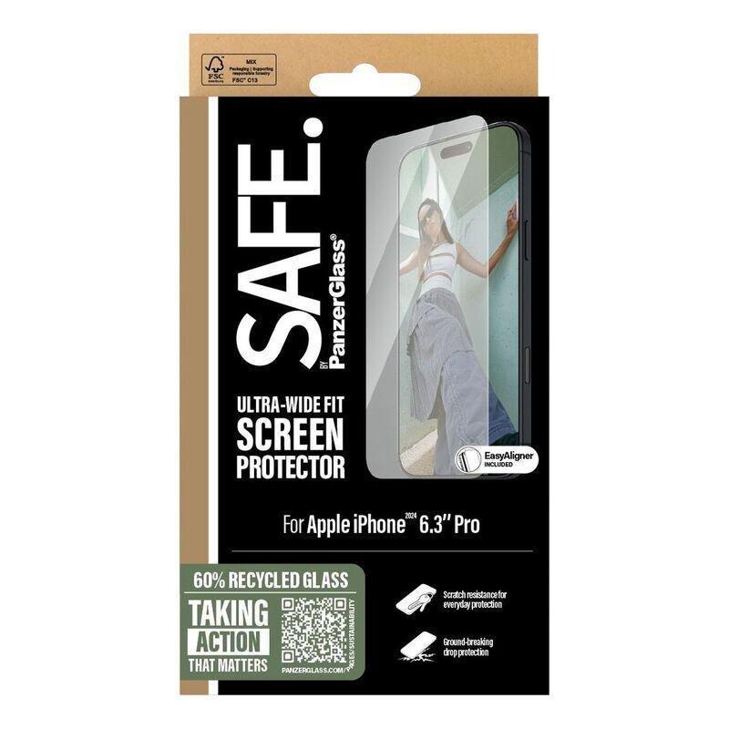 Panzer Glass Safe iPhone 16 Pro Screen Protectors - Ultra Wide Fit - Clear, , large image number 3