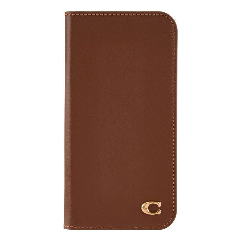Coach iPhone 16 Pro Max Wallet Folio Case - Hazelnut, , medium