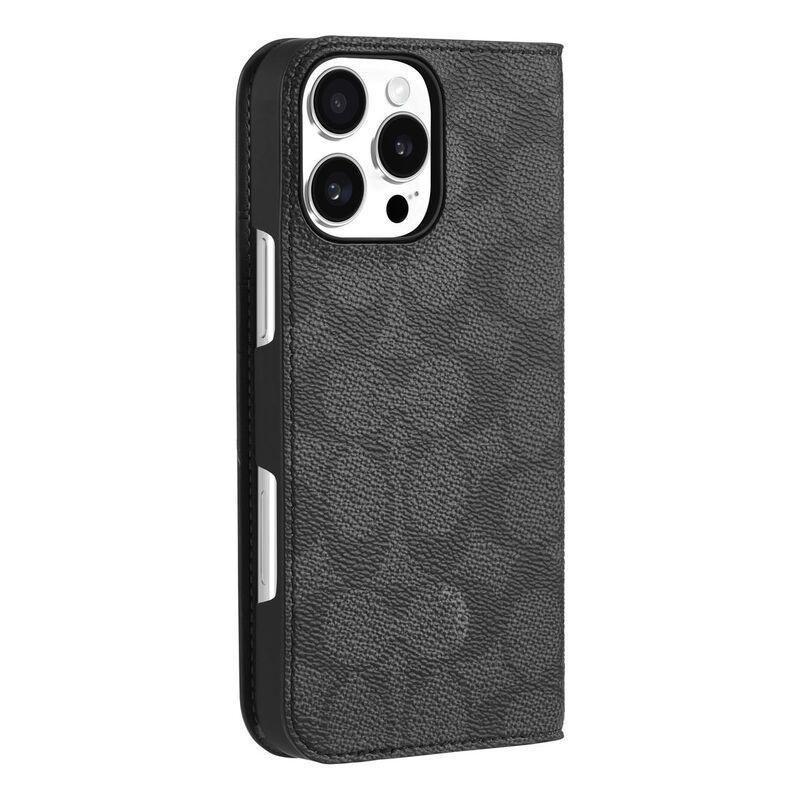 Coach iPhone 16 Pro Max Wallet Folio Case - Signature Charcoal, , large image number 3