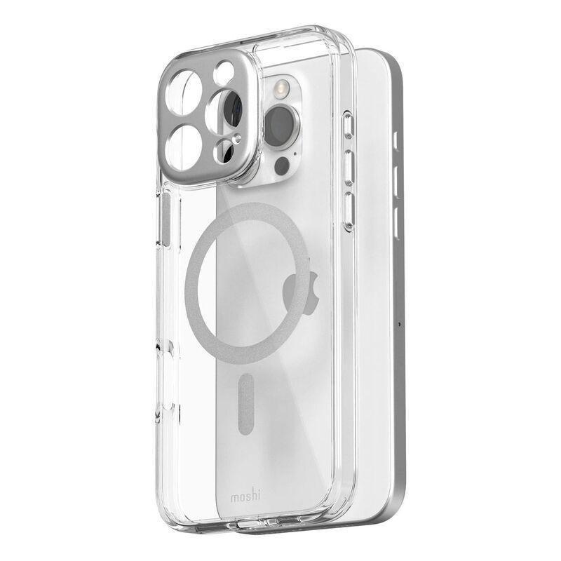 Moshi iGlaze Case For iPhone 16 Pro Max (MagSafe) - Luna Silver, , large image number 1