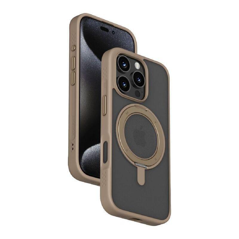 Momax Roller Magnetic Case For iPhone 16 Pro - Rose Gold, , medium