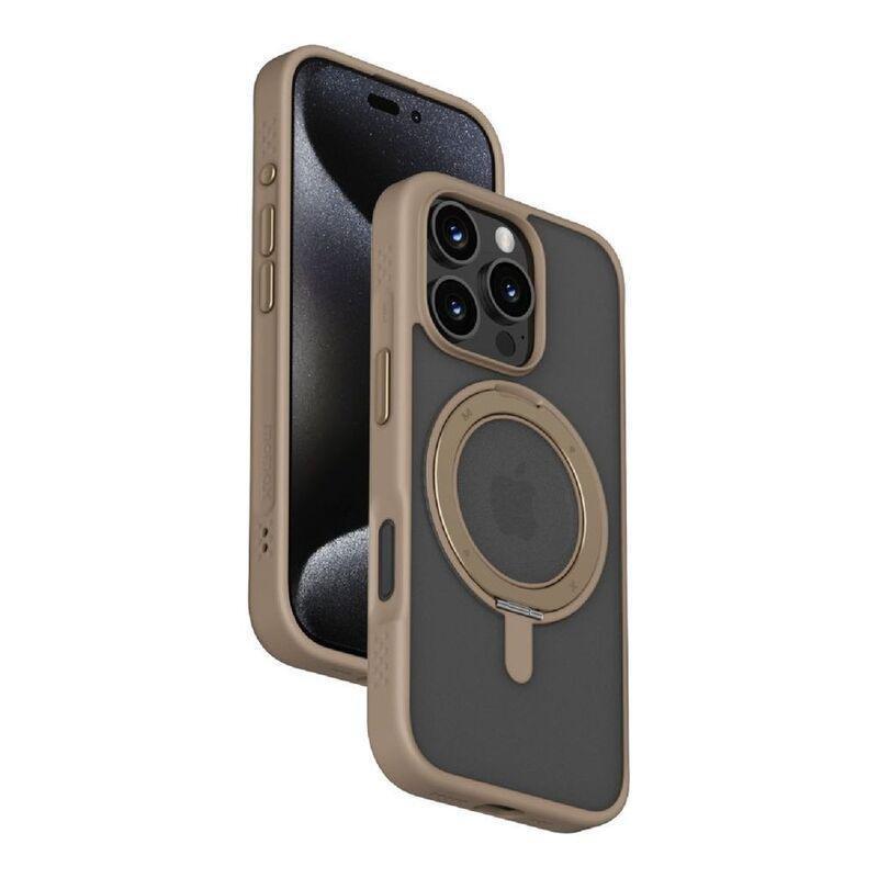 Momax Roller Magnetic Case For iPhone 16 Pro Max - Rose Gold, , medium