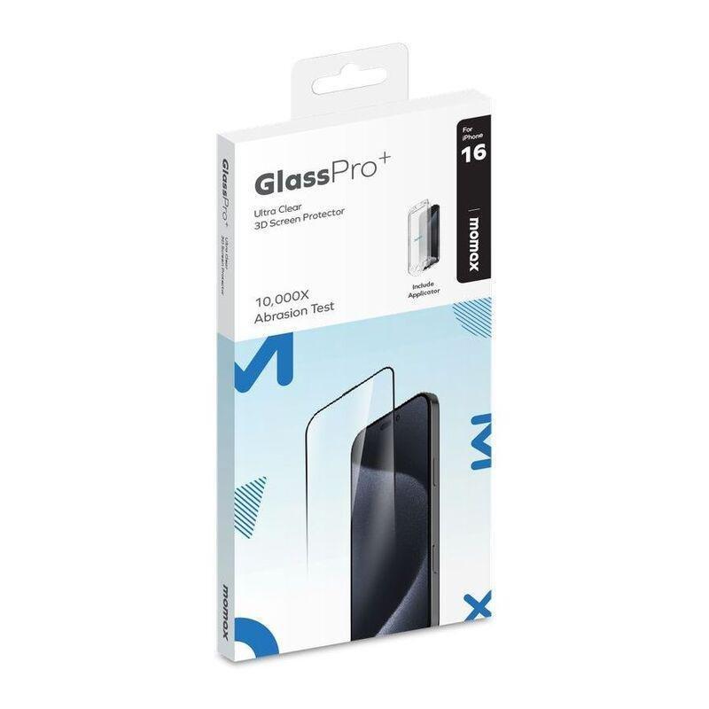 Momax iPhone 16 3D Fully Covered Glass - Clear, , large image number 3